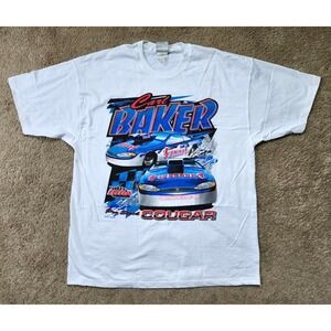 Vintage Carl Baker Shirt Mens XL Drag Racing Summit IHRA Motorsports 2001 White